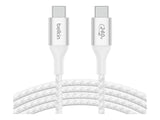 Cable USB-C a USB-C Belkin BoostCharge 2m 240W Blanco