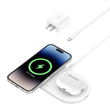 Base Convertible Belkin 15W Lithium Universal QI2 2 en 1 PAD + USB-C 5W
