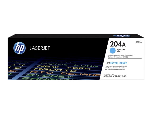 Cartucho de Toner Cian Original HP 204A LaserJet