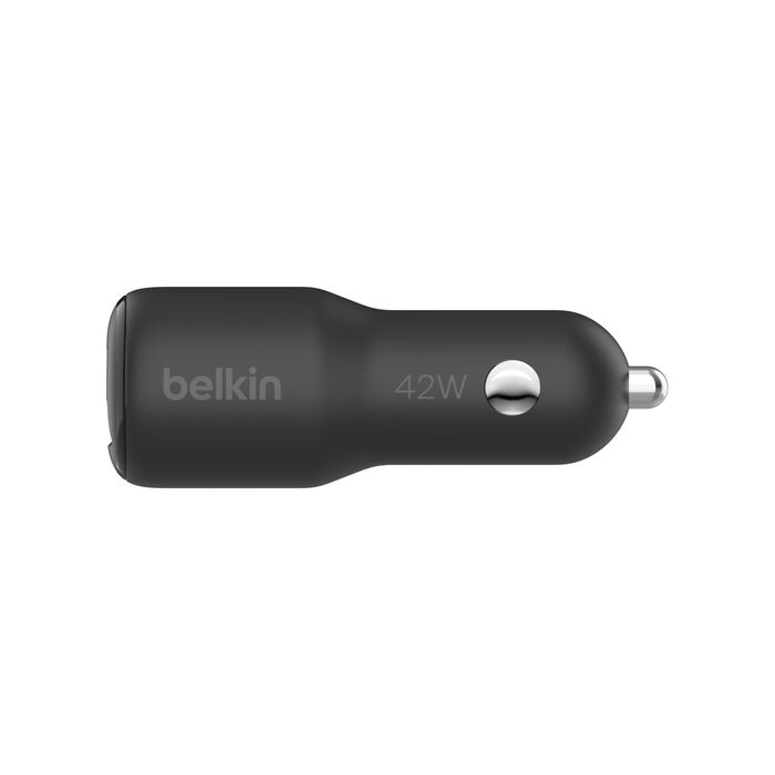 Belkin BoostCharge Car Charger 42W – USB-C PD + USB-A / CCB005btBK