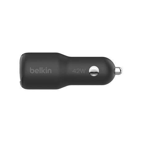 Belkin BoostCharge Car Charger 42W – USB-C PD + USB-A / CCB005btBK
