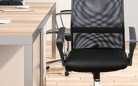 Silla de Oficina Ejecutiva Negra con Apoyabrazos Xtech Torin