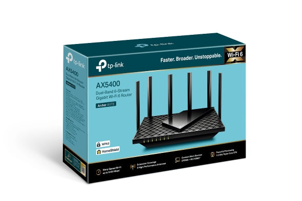 Router Inalámbrico TP‑Link Archer AX73 V1 – Wi‑Fi 6 AX5400 – Doble Banda – Gigabit