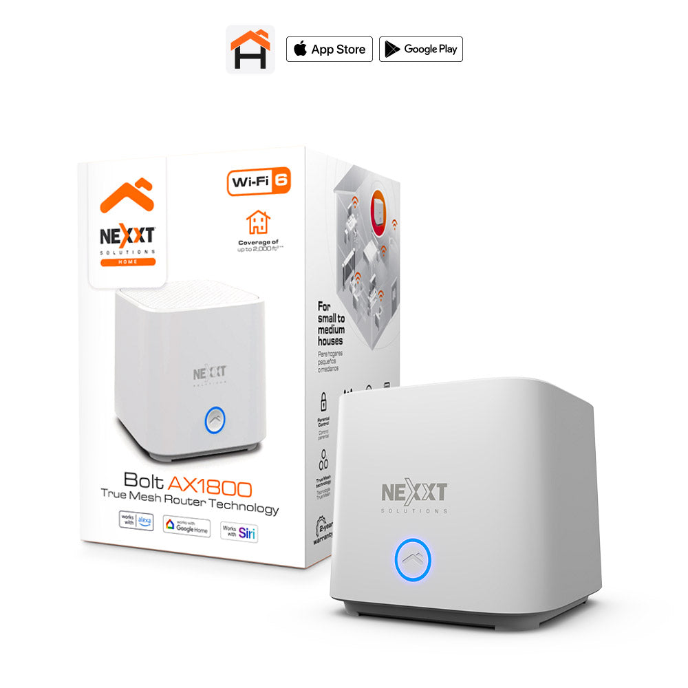 Router Inalámbrico Mesh Bolt AX1800 Nexxt Solutions Home