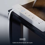 Regleta Inteligente Wi-Fi Nexxt NHP-E710 / 4 tomas AC / 2 USB / App Nexxt Home