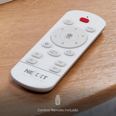 Ventilador de Techo Inteligente 2 en 1 con Lámpara Integrada y Conexión Wi‑Fi® Nexxt Solutions – NHA‑F100