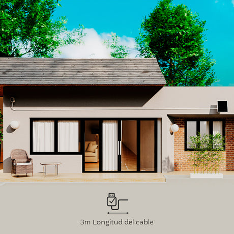 Panel Solar Universal Nexxt Solutions Home NHC‑SP6W – 6W – IP66 – Para Cámaras y Dispositivos Exteriores