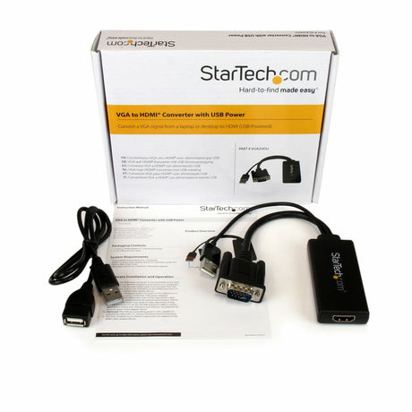 Adaptador Conversor VGA a HDMI con Audio USB StarTech.com