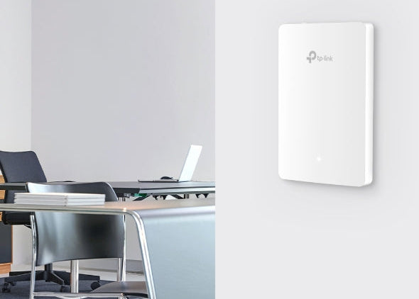 Punto de acceso Wi‑Fi 6 TP‑Link EAP615‑Wall – AX1800 – Instalación en pared – Omada SDN