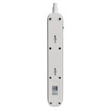 Protector de Sobretensión Forza 6 Tomas NEMA 1.5FT 500J 110/220V Blanco