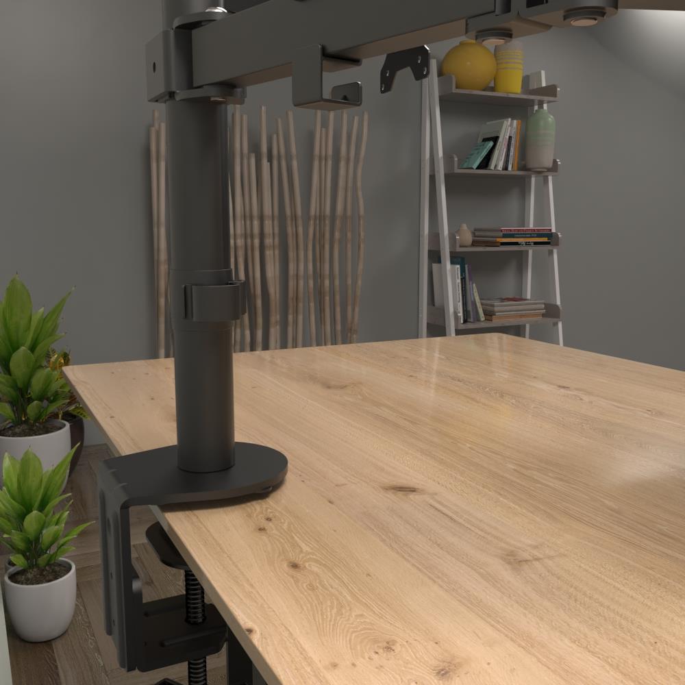 Soporte para Monitor y Laptop Klip Xtreme KMM-301, articulado y ergonómico