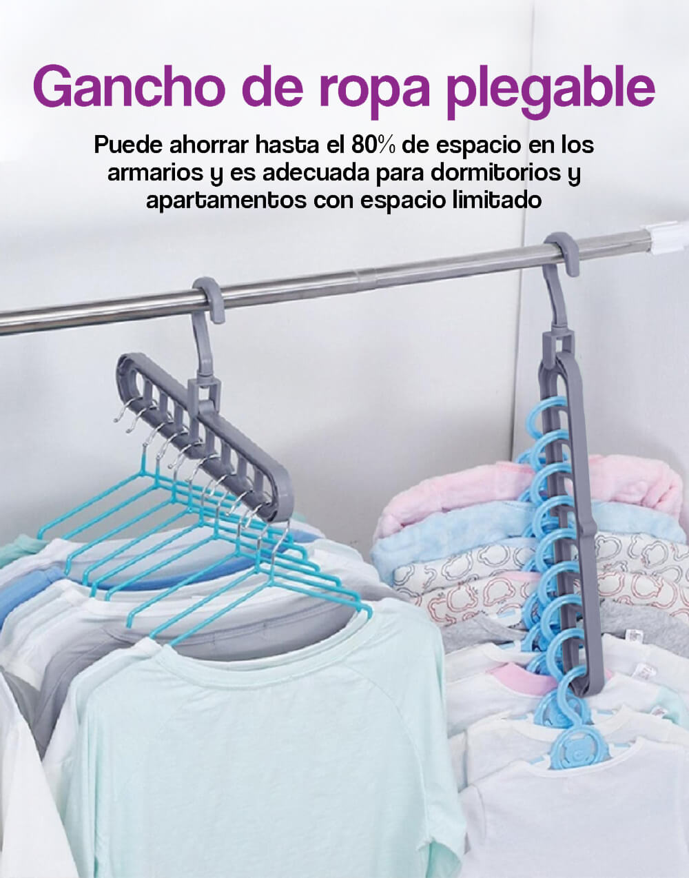 Gancho de ropa en cascada