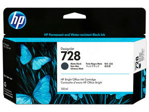Cartucho de tinta para impresora HP 728 - 130 ml - negro mate