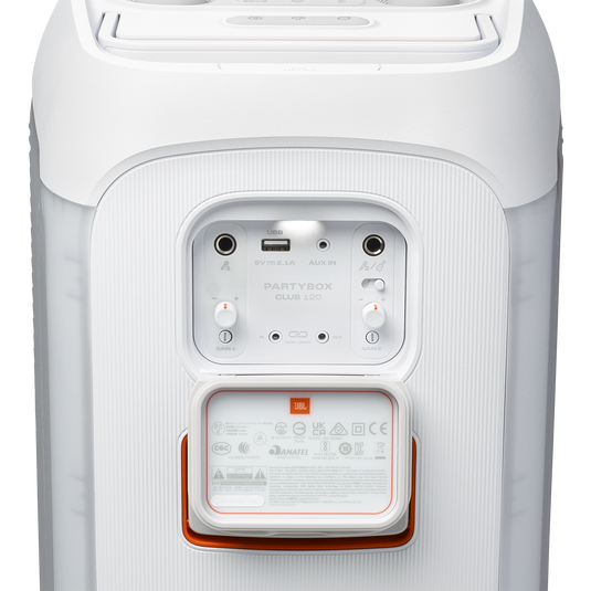 Altavoz JBL PartyBox Club 120 – Bluetooth®, Luces LED, Blanco