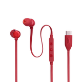 Auriculares Cableados JBL TUNE 310C In-Ear con Micrófono Rojo