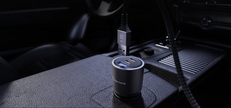 Cargador de auto 3 puertos – Klip Xtreme KCC‑140 – 140W – USB‑C + USB‑A – Para celulares y tablets