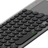 Teclado Inalámbrico Español Dual Bluetooth/2.4GHz con Touchpad Klip Xtreme KeyGlider Gris/Negro