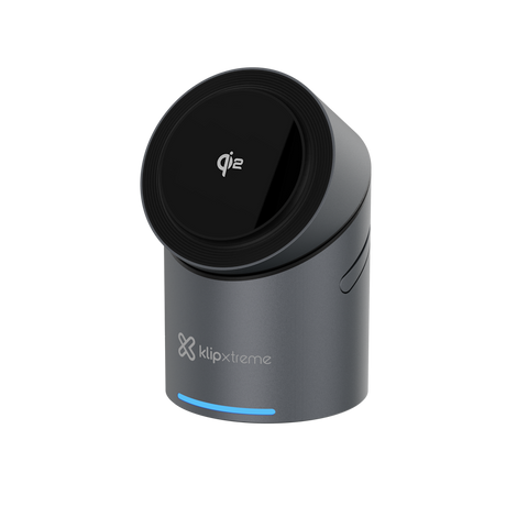 Estación de Carga Inalámbrica Klip Xtreme KDC‑400 – 15W – 3‑en‑1 – Certificación Qi2 – Negro