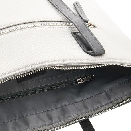 Bolso de Mano para Portátiles Klip Xtreme Capri – 15.6" / Poliéster 1200D / Beige-Blanco (KLB-461BG)