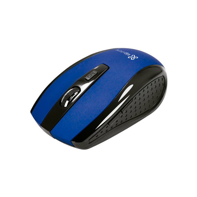 Ratón Inalámbrico Ergonómico 6 Botones Klip Xtreme Klever KMW-340 Azul