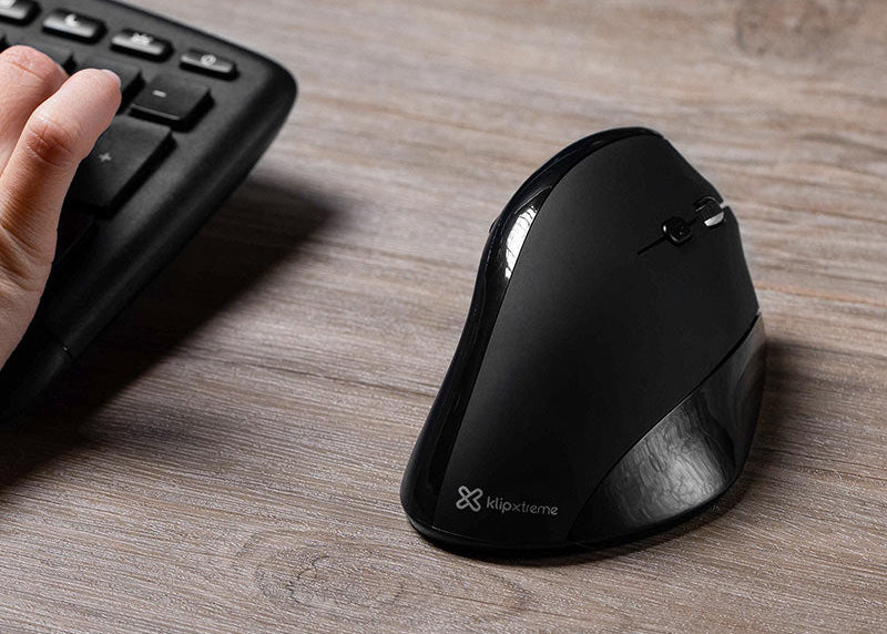 Ratón Vertical Ergonómico Inalámbrico Klip Xtreme EverRest 2.4GHz – KMW-390