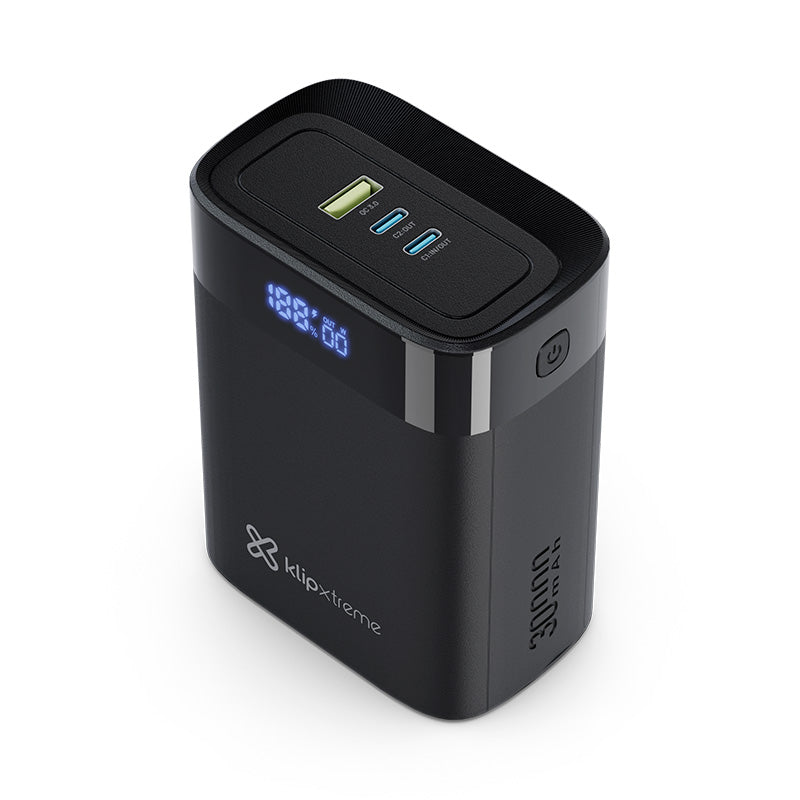 Batería Externa Klip Xtreme 30000mAh – 140W USB‑C Universal – KPB‑850