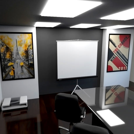 Pantalla de Proyección con Trípode Klip Xtreme KPS-102B 86" 4:3 Blanco Mate/Negro