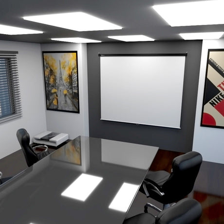 Pantalla de Proyección Instalable en Techo o Pared Klip Xtreme KPS-302 86" 4:3 Blanco Mate