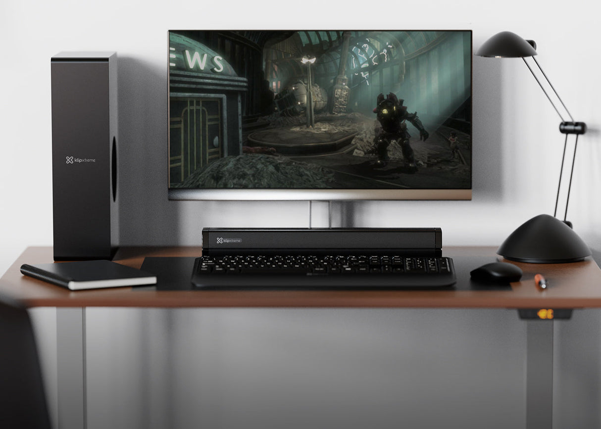 Barra de Sonido Klip Xtreme KSB-050 – Compacta, 2.0 canales, Negro