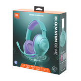 Auriculares Gaming con Cable JBL Quantum 100M2 – Over-Ear, Micrófono Desmontable, Color Cian