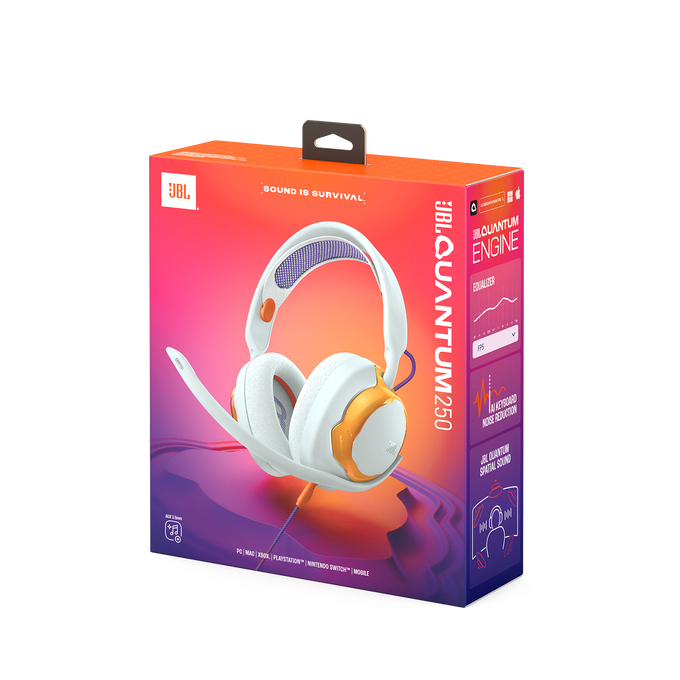 Audífonos gamer con micrófono JBL Quantum 250 – Color Teal / Sonido Envolvente / PC y Consolas