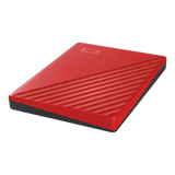 WD My Passport 2TB – Disco Duro Externo Portátil Encriptado – USB 3.2 Gen 1 – Rojo – WDBYVG0020BRD‑WESN