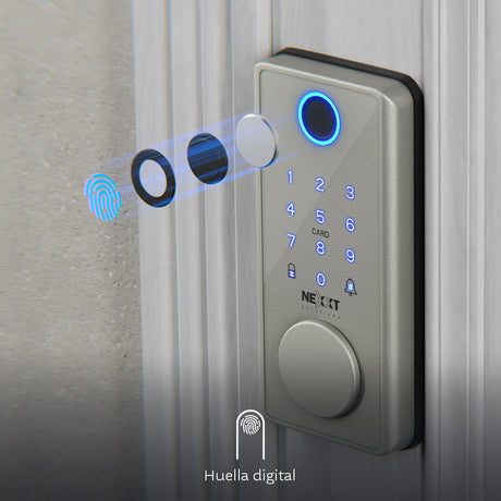 Cerradura Inteligente Nexxt Solutions Home NHS‑D150 – WiFi – Huella – PIN – App – Acero Inoxidable