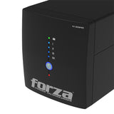 UPS interactiva – Forza NT‑1201PRO – 1200VA/600W – 8 salidas NEMA – RJ45 – Torre – 120V
