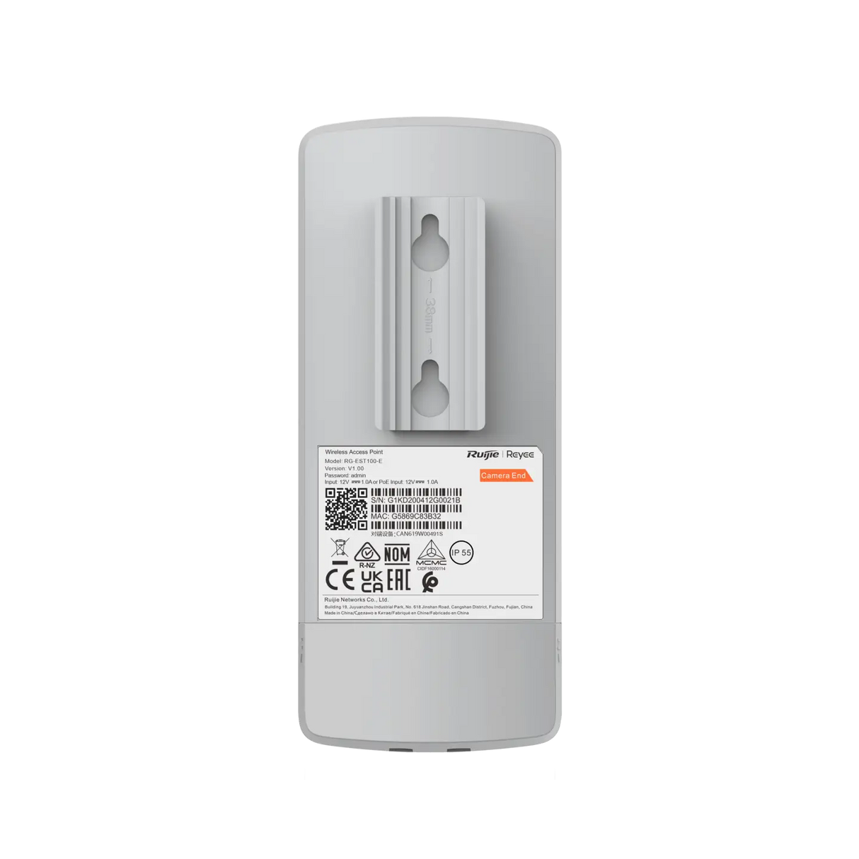 Puente inalámbrico de 500m – Reyee RG‑EST100‑E – Doble banda 2.4GHz