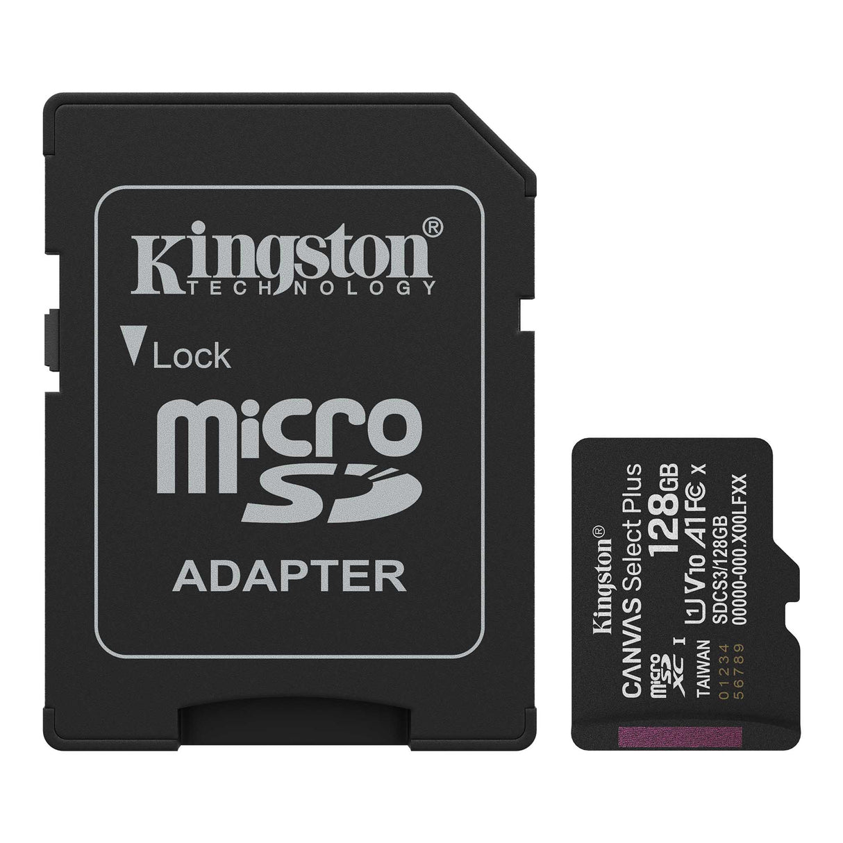 Tarjeta de Memoria Kingston Canvas Select Plus – microSDXC, 128GB, SDCS3/128GB