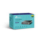Switch No Gestionado TP‑Link TL‑SG1005LP V1 – 5 Puertos Gigabit – PoE+ 40 W