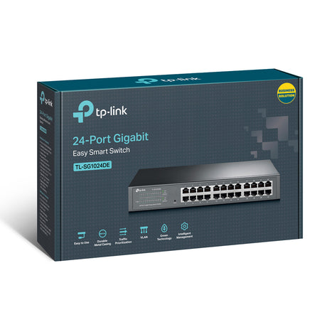 Switch Gigabit 24 Puertos TP-Link JetStream TL-SG1024DE Rack – TL-SG1024DE