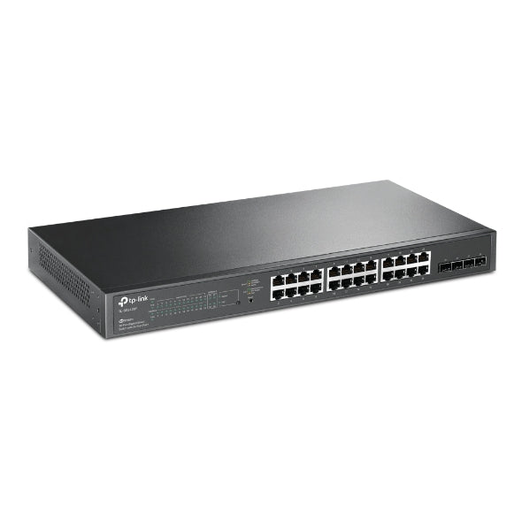 Switch inteligente TP‑Link JetStream SG2428P – 24 puertos Gigabit PoE+ y 4 ranuras SFP