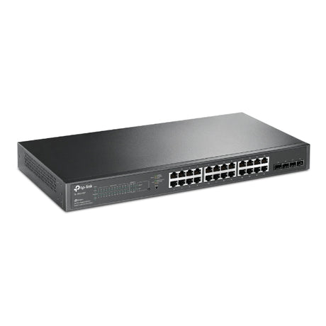 Switch inteligente TP‑Link JetStream SG2428P – 24 puertos Gigabit PoE+ y 4 ranuras SFP