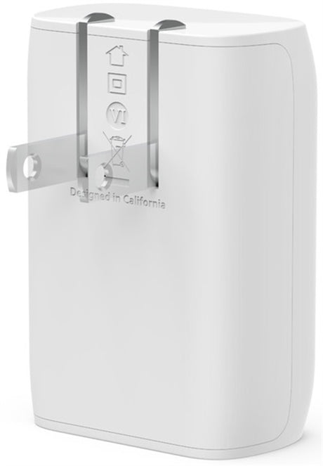 Cargador de Pared Belkin BoostCharge USB-C PD 3.0 PPS 30W – Blanco WCA005DQWH