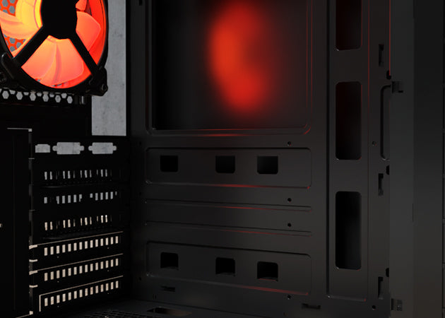 Torre Gaming Xtech XT-GMR3 – ATX/MicroATX, Negra con Ventana Acrílica