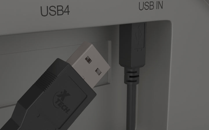 Cable USB 2.0 A Macho a B Macho Moldeado 3.04m Xtech