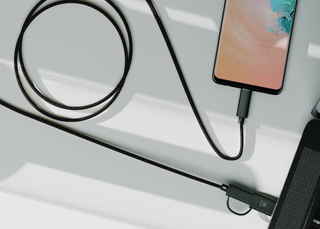 Cable adaptador 2 en 1 USB‑C a USB‑C con dongle USB‑A 2.0 – Xtech XTC‑532