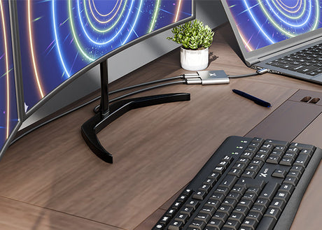 Video Adaptador USB‑C® a HDMI® Dual – 4K UHD – 60 Hz (single) / 30 Hz (dual) Xtech XTC‑548 – Plug & Play