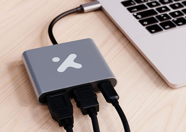 Adaptador multipuerto 3 en 1 USB‑C – Xtech XTC‑566