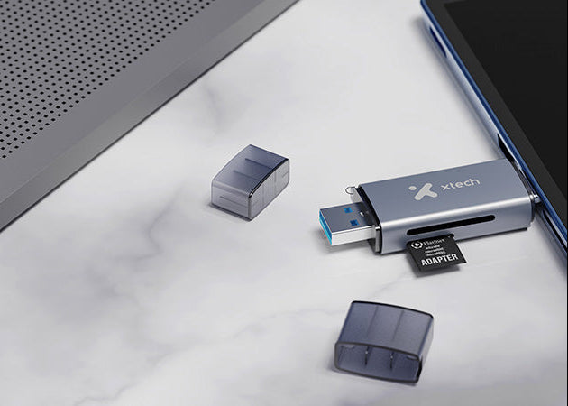 Lector de tarjetas Xtech XTC‑581 – SD/MicroSD – USB 3.0/USB‑C – OTG
