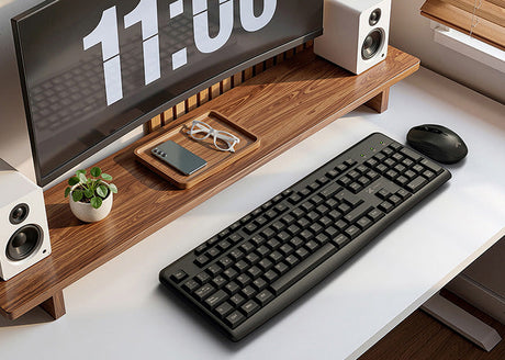 Kit inalámbrico Teclado multimedia en español + Mouse Xtech XTK‑311S – 2.4 GHz – USB – Negro