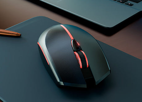 Mouse óptico inalámbrico de 4 botones con luces – Xtech XTM‑318