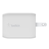 Adaptador Corriente Belkin PPS y GaN 65W Carga Rápida 2 Salidas USB-C Blanco